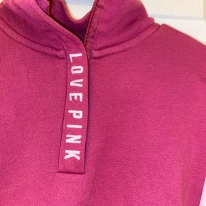 PINK Half-Zip Pullover